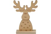 Konst- och hantverksmaterial - Creativ Company - Wooden Christmas figure reindeer - 54468