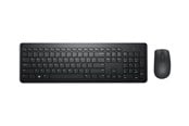 Tangentbord - Dell Wireless Keyboard and Mouse KM3322W - keyboard and mouse set - QWERTY - Arabic - black Input Device - Tastatur & Mus set - Arabiska - Svart - KM3322W-R-ARA