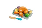Träleksaker - Bigjigs Wooden Roast Dinner Playset 12pcs. - 37043