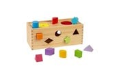 Träleksaker - Bigjigs Wooden Mystery box Shape sorter 10 pcs. - 37008