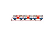 Babyleksaker - Bigjigs Wooden London Pull Bus - 37047