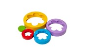 Träleksaker - Bigjigs Wooden Flower Tower 5pcs. - 37006