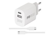 Mobile - Adapters & Chargers - Vivanco PR30W Dual Super Fast Charger Set - 64342