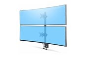 Väggfäste, AV-Möbel - StarTech.com Desk Mount For 2x Vertically Stacked Monitors - Max 32 kg - recommended for 17"-49" (ultrawide) - H2MPV-MONITOR-MOUNT