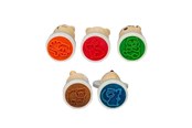 Träleksaker - Bigjigs Wooden Stamps 5pcs. - 36066
