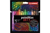 Skriv- och ritverktyg - STABILO pointMax - Hardtip Fineliner - ARTY - Set 15 Pieces - 488/15-1-20