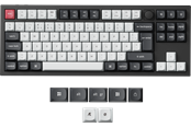 Tangentbord - Keychron Q3 HE 80% Knob Wireless Tri-Mode QMK - Gateron 2.0 Magnetic Switch - Carbon Black - Gaming Keyboard - Utan numpad - Nordisk - Svart - Q3H-M1-BO