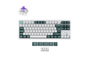 Tangentbord - Keychron Q3 HE 80% Knob Wireless Tri-Mode QMK - Gateron 2.0 Magnetic Switch - Shell White - Gaming Keyboard - Utan numpad - Nordisk - Vit - Q3H-P1-BO