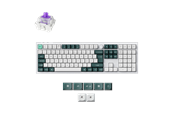 Tangentbord - Keychron Q6 HE 100% Knob Wireless Tri-Mode QMK - Gateron 2.0 Magnetic Switch - Shell White - Gaming Tangentbord - Nordisk - Vit - Q6H-P1-BO