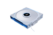 Chassi fläkt - Lian Li UNI FAN TL-LCD Wireless Reverse 140 White - Chassi fläkt - 140mm - Vit med RGB-ljus - 30 dBA - G99.14RTLLCD1W1W.00