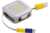 Fritid & Resor - Go Travel 3-in-1 intrekbare connectorkabel (1M) - 5016326009592