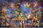 Pusselspel - Ravensburger Dragon's Library - 12001418