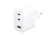 Mobile - Adapters & Chargers - empower by PanzerGlass Turbo 70W Multiple Charger incl. 2 x USB-C + USB-A | EU Plug | Silver White - EM31479
