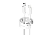 USB-kabel - empower by PanzerGlass Racing 240W USB-C to USB-C Cable | USB 2.0 | 2M | Silver White - EM86681