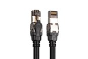 Nätverkskabel - DIGITUS CAT 8.1 S-FTP Patch Cord - 3m - Svart - 3m - DK-1843-030