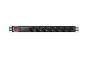 Strömkabel (extern) - Lanberg PDU-PRO-07F-0200-BK - power distribution unit - 4000 Watt - PDU-PRO-07F-0200-BK