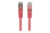 Nätverkskabel - Lanberg patch cable - 25 cm - red RAL 3017 - Röd - 0.25m - PCF6-20CC-0025-R