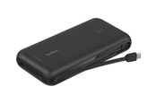 PowerBank - Belkin BoostCharge power bank - with integrated cable - 2 x USB-C USB - 30 Watt PowerBank - Svart - 20000 mAh - BPB024HQBK