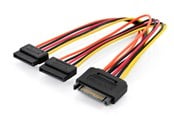 Strömkabel (intern) - DIGITUS Internal SATA Y-power Supply Cable - AK-430405-003-M