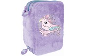Skoltillbehör - Tinka PENCILCASE TRIPPEL UNICORN LILLA COOL SCHOOL - 8-804710