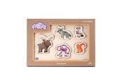 Pusselspel - Fantorangen & Fantus WOODEN PUZZLE 5 BRICKS FOREST ANIMALS - 62-112070