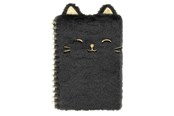 Skoltillbehör - Tinka NOTEBOOK PLUSH CAT BLACK A5 - 8-801099