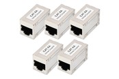 Nätverkskabel - DIGITUS network coupler - Silver - DN-93905-5