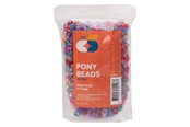Kreativa spel - Colorations - Pony Beads Glitter 6x9 mm 1000pcs. - 43BL05