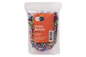 Kreativa spel - Colorations - Pony Beads Metallic 6x9 mm 1000pcs. - 43BL01