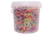Kreativa spel - Colorations - Small Pony Beads - Transparent 4 x 6 mm 500 gr. - 43BL17