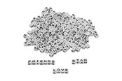 Kreativa spel - Colorations - Alphabet Beads 7mm 300pcs. - 43BL07