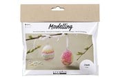 Kreativa spel - Creativ Company Mini Hobby Set Modeling Egg with Beads 2 pcs. - 977662