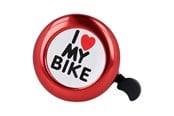Cykeltillbehör - Forever “I Love My Bike” Bicycle Bell Red - BIKE00023