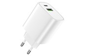 Mobile - Adapters & Chargers - Forever 20W USB-C PD & QC Wall Charger White - GSM113213