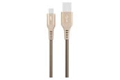 USB-kabel - GreyLime Braided USB-A to USB-C Cable Beige 0.5 m - C21AC05M02