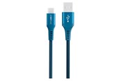 USB-kabel - GreyLime Braided USB-A to USB-C Cable Blue 3 m - C21AC3M01