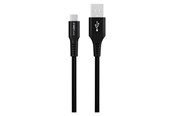 USB-kabel - GreyLime Braided USB-A to USB-C Cable Black 3 m - C21AC3M04