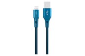 USB-kabel - GreyLime Braided USB-A to Lightning Cable Blue 3 m - C21AL3M01