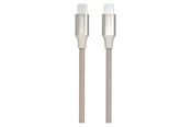 USB-kabel - GreyLime Braided USB-C to USB-C Cable Beige 2 m - C21CC2M02