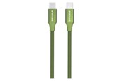 USB-kabel - GreyLime Braided USB-C to USB-C Cable Green 2 m - C21CC2M03