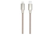 USB-kabel - GreyLime Braided USB-C to MFi Lightning Cable Beige 2 m - C21CL2M02