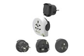 Strömkabel (extern) - Q2Power Qplux World 3in1 Rejseadapter - 2,200110