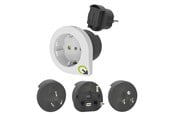 Strömkabel (extern) - Q2Power Qplux Europe 3in1 Rejseadapter - 2,200200