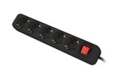 Strömkabel (extern) - Lanberg PS1-05F-0300-BK - power strip - 2500 Watt - PS1-05F-0300-BK