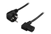 Strömkabel (intern) - Deltaco DEL-109B - power cable - power CEE 7/7 to power IEC 60320 C13 - 20 cm - DEL-109B-20