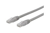Nätverkskabel - Deltaco patch cable - 1.5 m - grey - Grå - 1m - TP-611AU