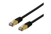 Nätverkskabel - Deltaco SFTP-611SAH - patch cable - 1.5 m - black - Svart - 1meter - SFTP-611SAH