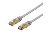 Nätverkskabel - Deltaco SFTP-61AH - patch cable - 1 m - grey - Grå - 1meter - SFTP-61AH
