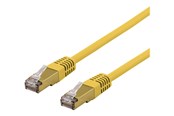 Nätverkskabel - Deltaco SFTP-61GLAH - patch cable - 1 m - yellow - Gul - 1meter - SFTP-61GLAH