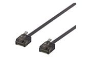 Nätverkskabel - Deltaco patch cable - 1 m - black - Svart - 1m - UUTP-2027